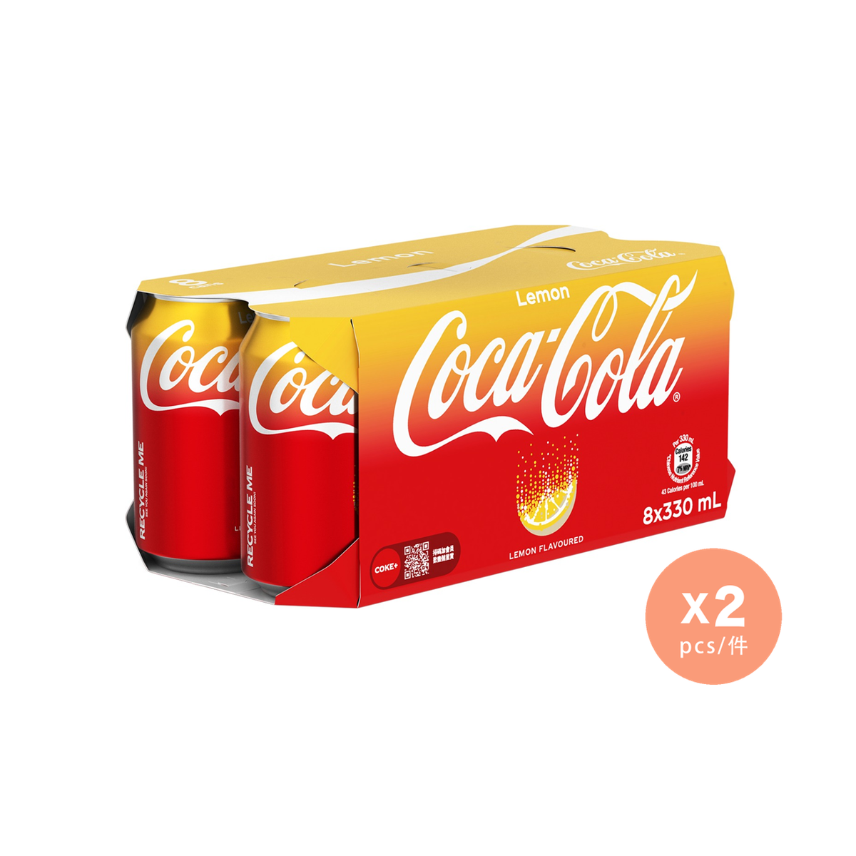 Coca-Cola (Lemon Flavoured) x 2