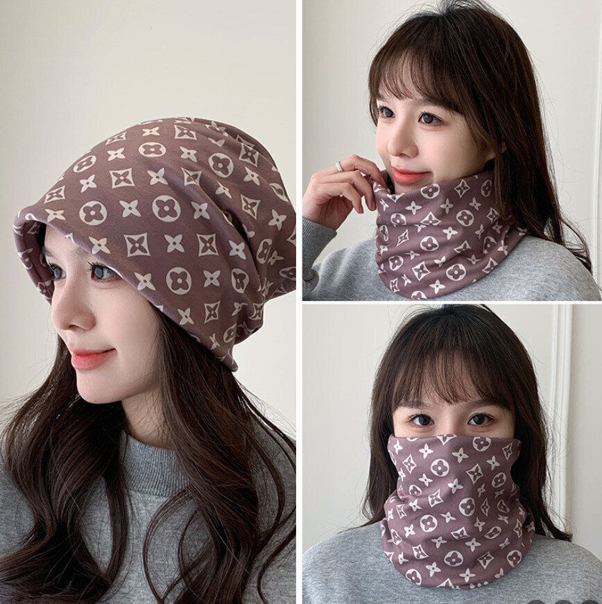 防寒保暖護頸防風扭扭帽百變圍脖多功能脖套加大針織面罩（酷達人）（均碼62cmX55cm）