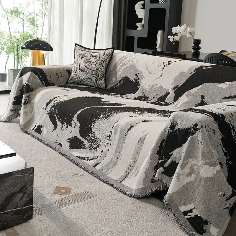 法式輕奢沙發巾四季通用高級感沙發蓋布全蓋全包防滑沙發套防貓抓