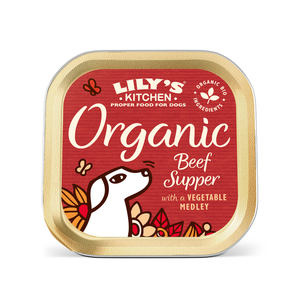 Organic Beef Supper With Carrots & Peas For Dogs 150g 
