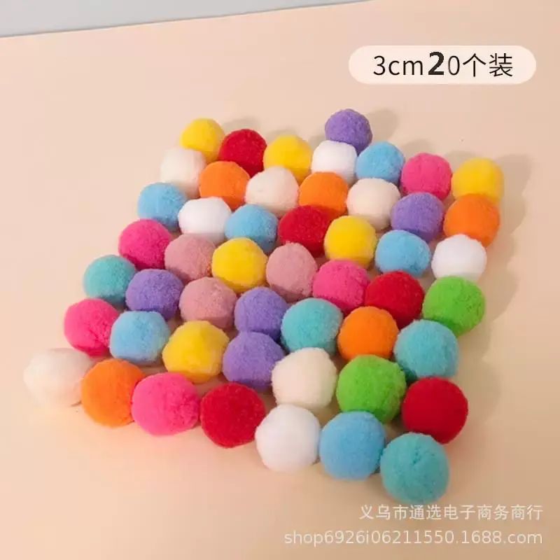 貓咪玩具互動自嗨解悶玩具槍毛絨球發射槍靜音滌綸高彈毛球逗貓棒