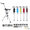Step2Gold Ta-Da Tada Chair Black Brown Red Green Blue Stick Cane