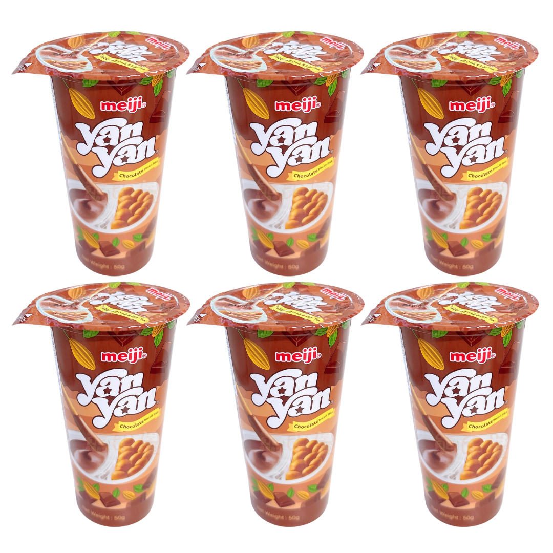 Yan Yan CHOCOLATE Biscuits Sticks 6x50g