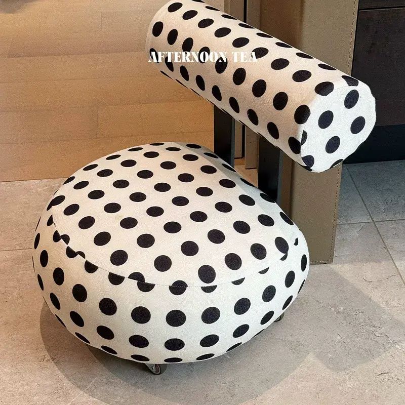 Sofa chair with wheels, beanbag chair, mobile single chair with backrest