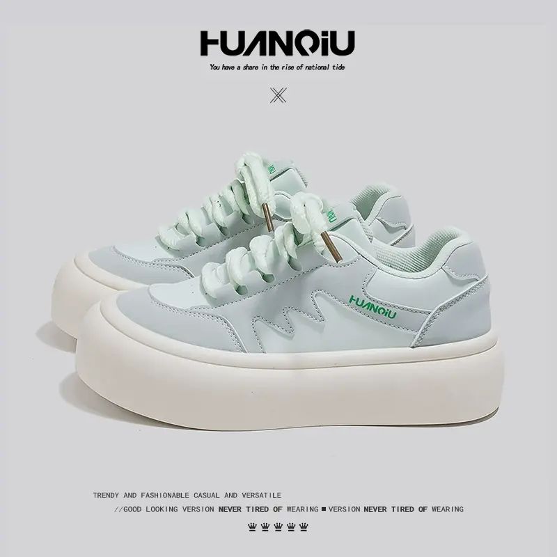 环球奶fufu面包鞋厚底小白鞋女百搭2025年新款爆款超火高颜值板鞋