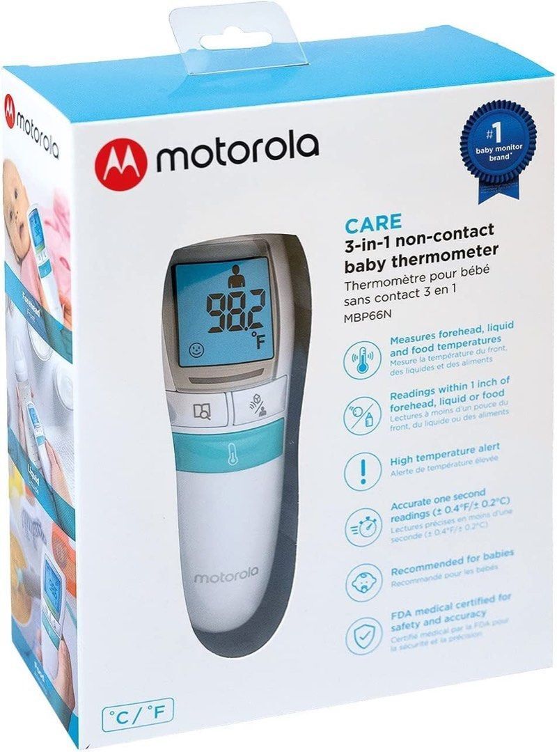 motorola - 3-in-1 Non-Contact Baby Thermometer - MBP66N 「No maintenance is provided」#9326
