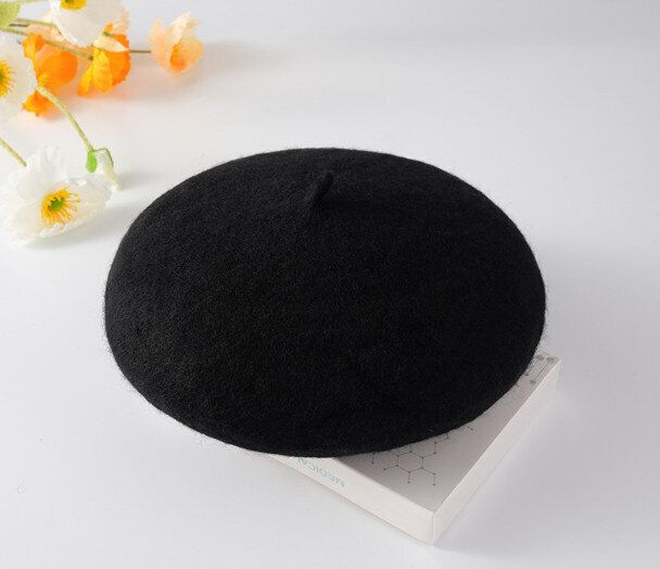 兒童貝雷帽【黑色（建議年齡：2-6歲）（帽圍尺寸：48cm-50cm）】