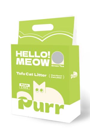 PURR 綠茶味2.0mm 經濟豆腐貓砂 2.4升 