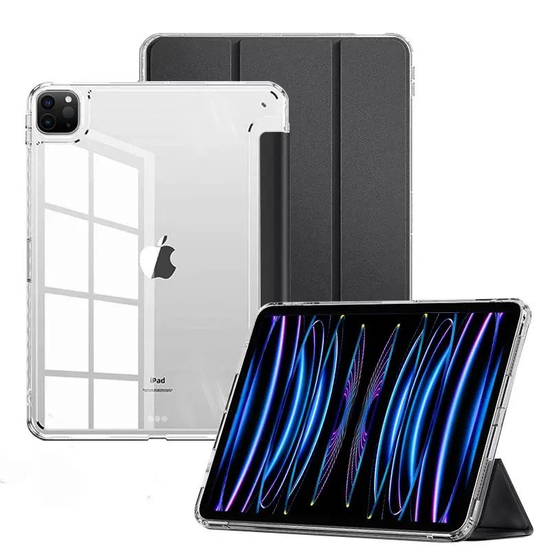 適用25款ipadair7保護殼透明亞克力不帶筆槽8蘋果Pro12.9套10.2寸