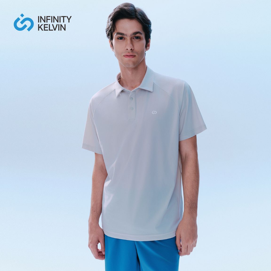 成人男女裝中性 Glide 休閒短袖Polo衫 (灰色 / SM碼)