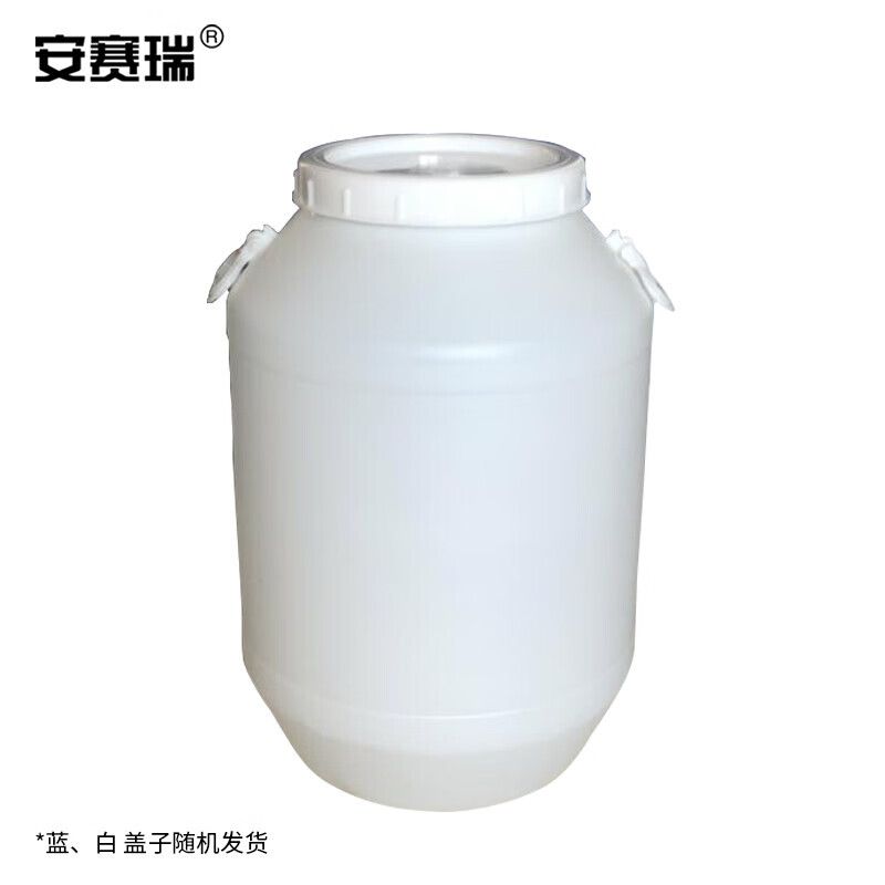 安赛瑞 圆形塑料化工桶加厚柴油桶水桶固废 实验室废液桶 24647