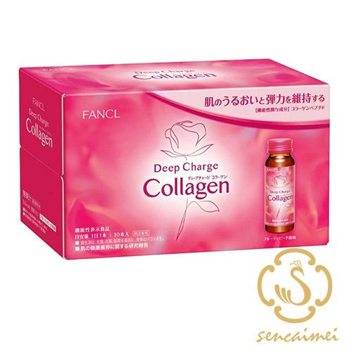 FANCL Beauty Collagen Drink 1 box (10 bottles) HTC Deep Charge Collagen [Parallel Import]