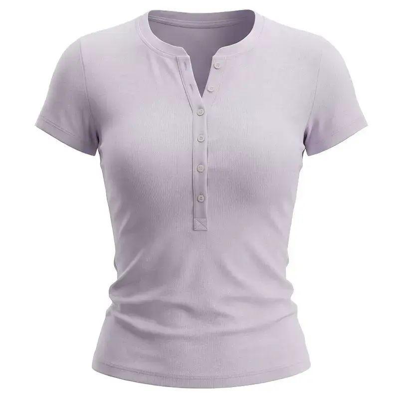 Lyocell Pilates Running T-Shirt High Elastic Slim Fit Sports Top Henry